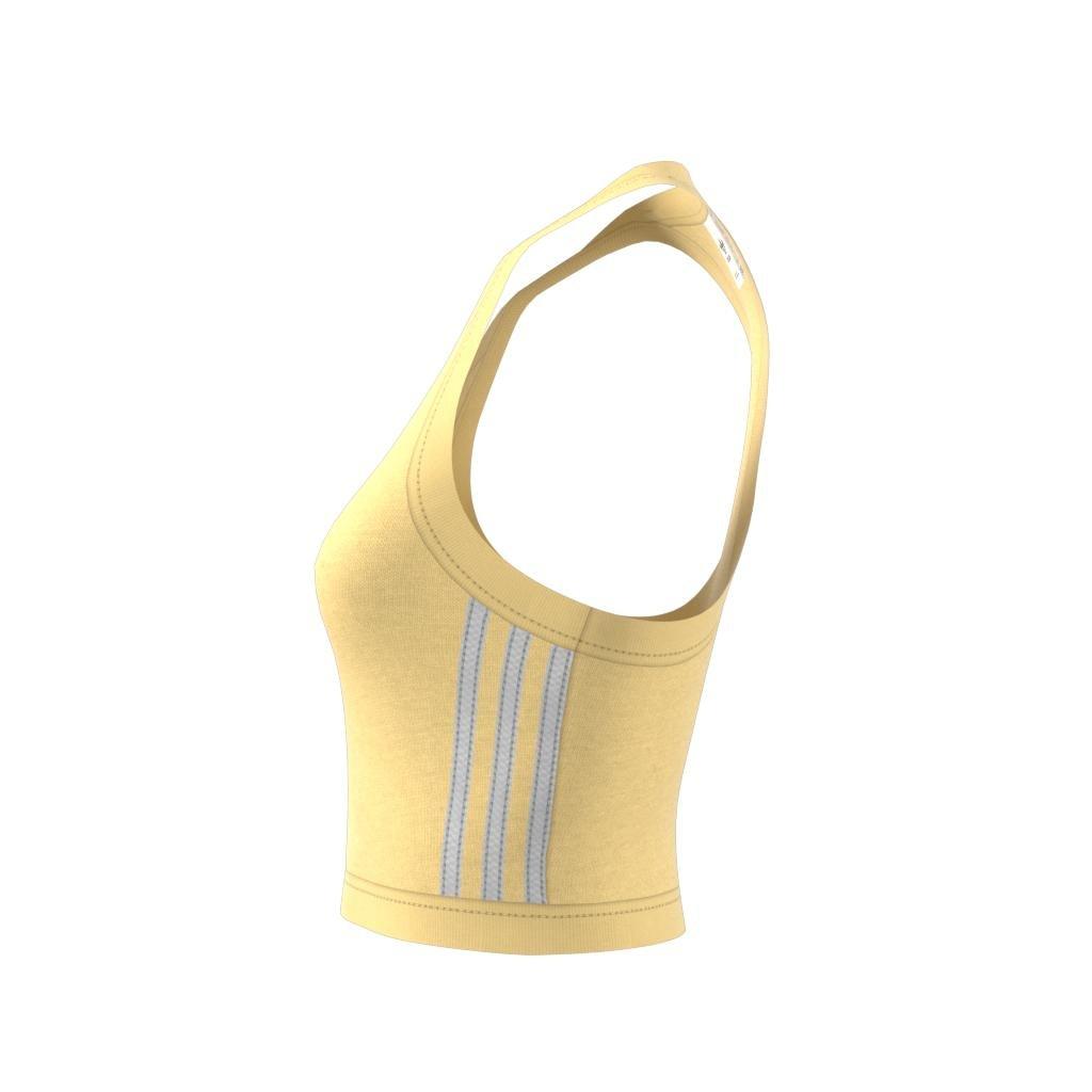 Adicolor Classics 3-Stripes Short Tank Top, Yellow, A901_ONE, large image number 14