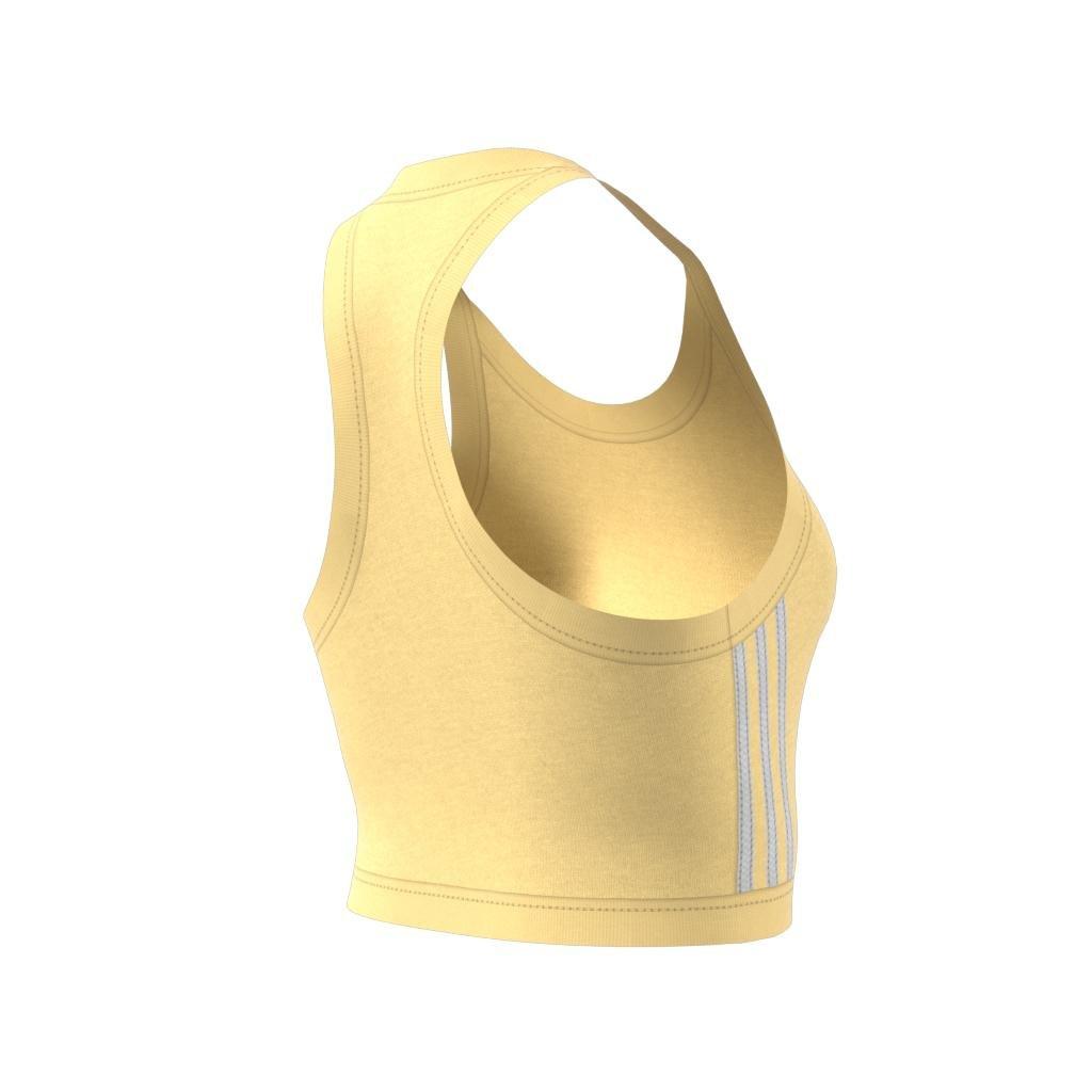 Adicolor Classics 3-Stripes Short Tank Top, Yellow, A901_ONE, large image number 15