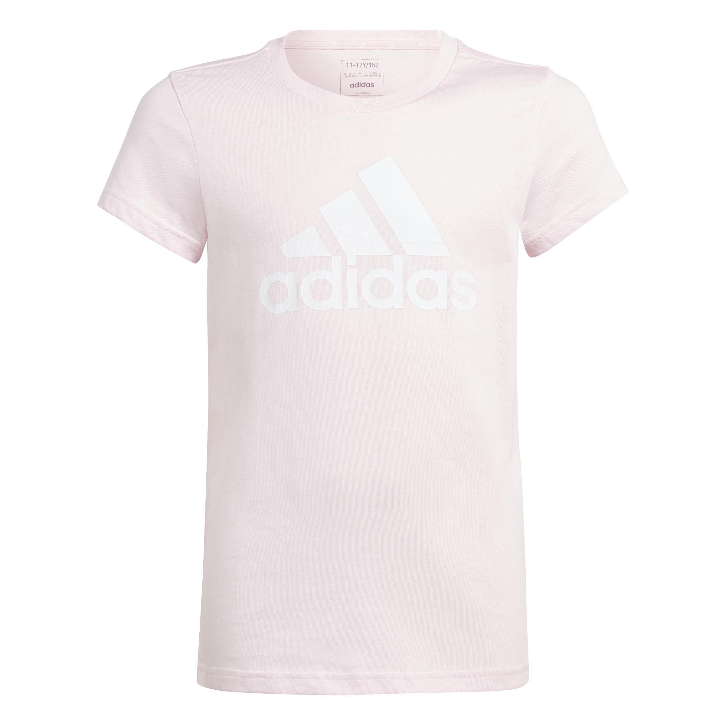 Kids Essentials Big Logo Cotton T-Shirt, Pink