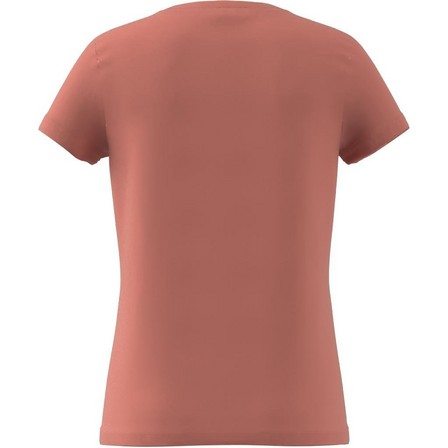 Kids Girls Essentials Big Logo Cotton T-Shirt, Orange, A901_ONE, large image number 10
