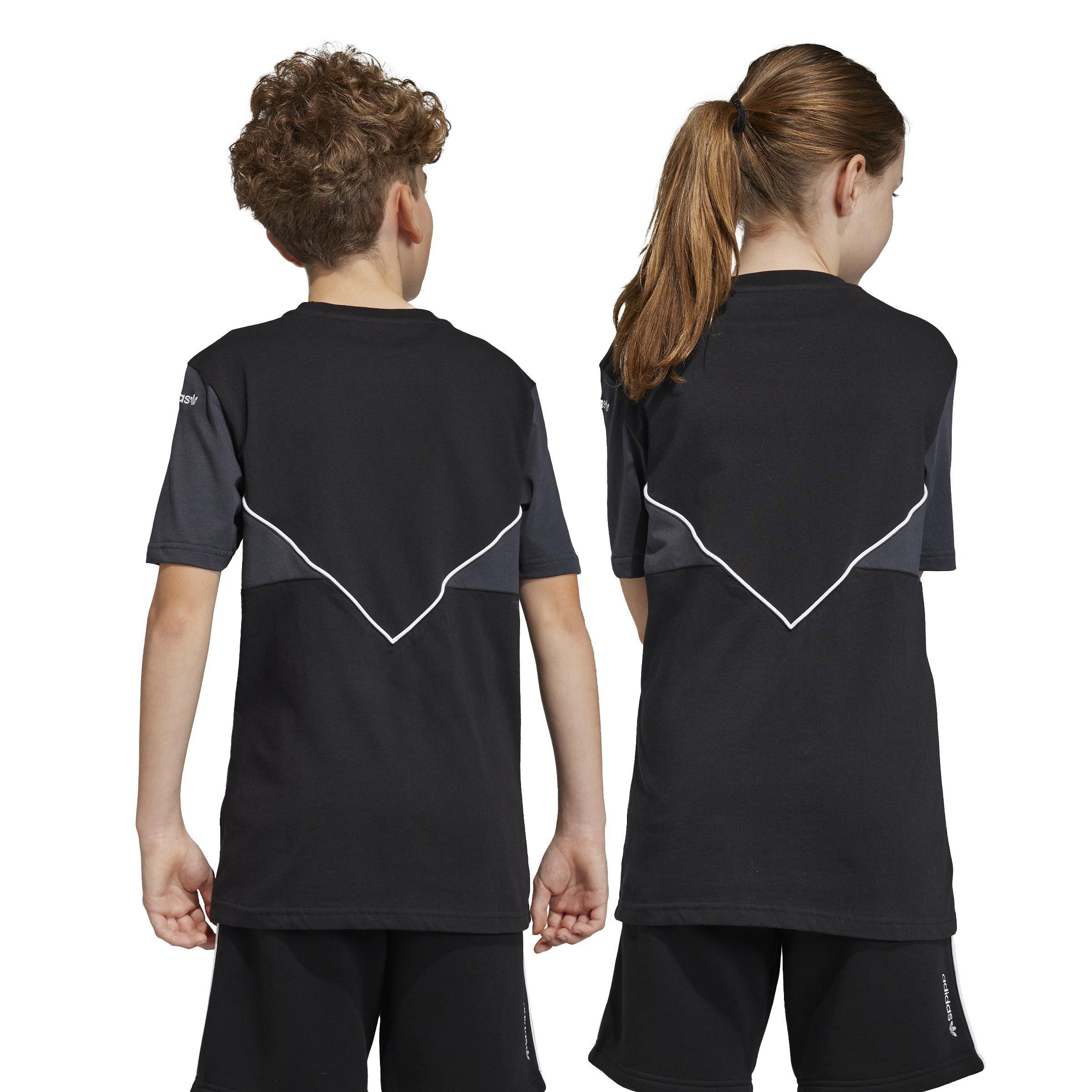 Unisex Kids Adicolor T-Shirt, Black, , large image number 3