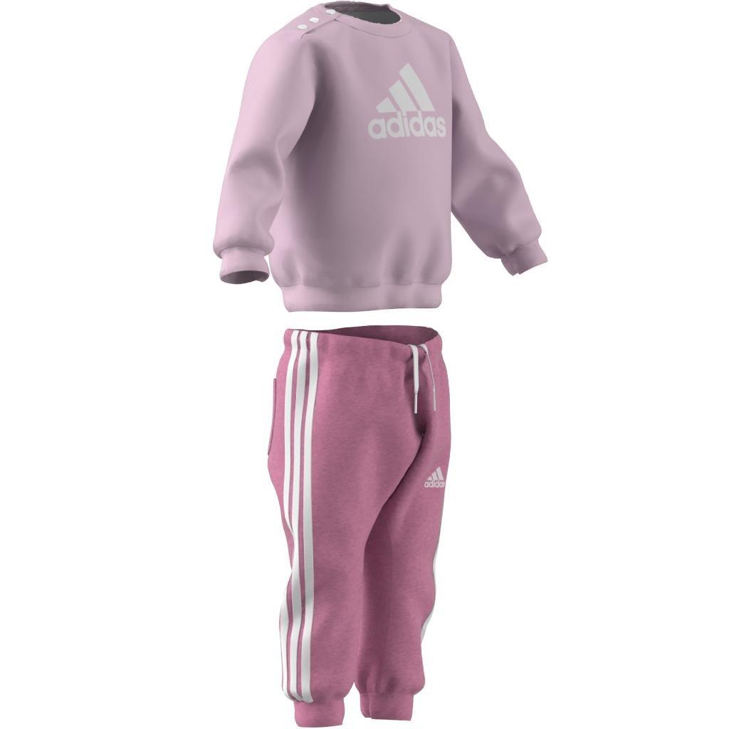 Kids Unisex Badge Of Sport Jogger Set, Pink, A901_ONE, large image number 9