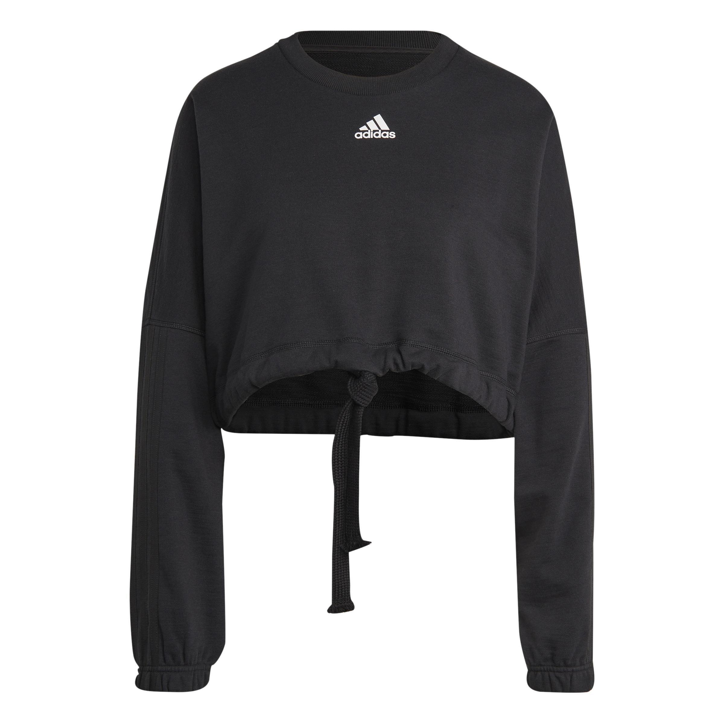 Dance Crop Versatile Sweatshirt, Black, A901_ONE, large image number 0