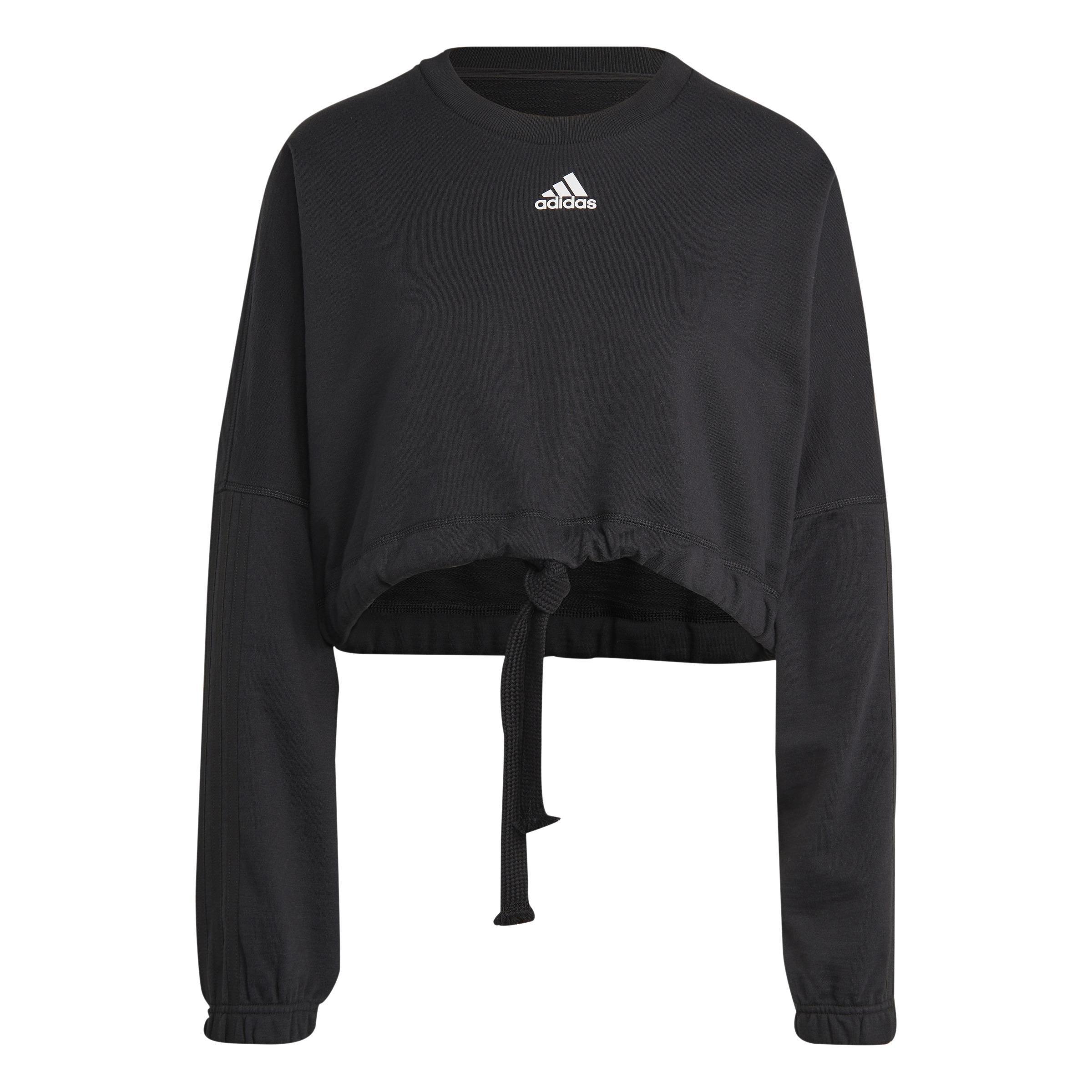 Dance Crop Versatile Sweatshirt, Black, A901_ONE, large image number 2