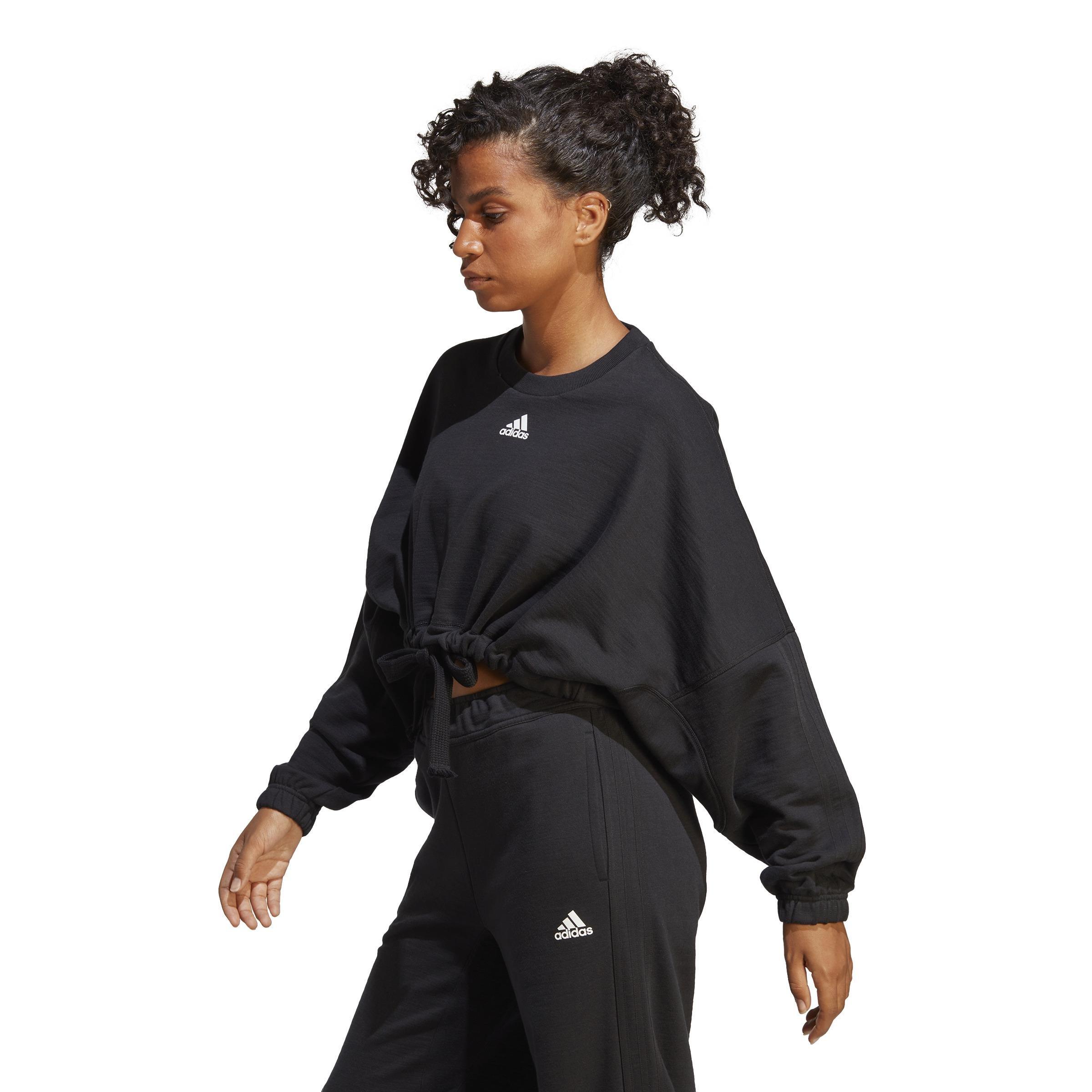 Dance Crop Versatile Sweatshirt, Black, A901_ONE, large image number 10
