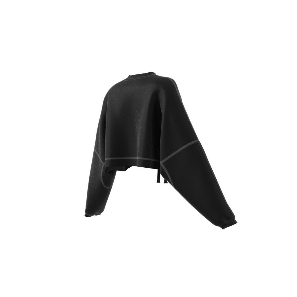 Dance Crop Versatile Sweatshirt, Black, , large image number 13