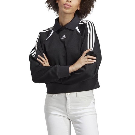 Women Track Sweatshirt, Black, A901_ONE, large image number 1