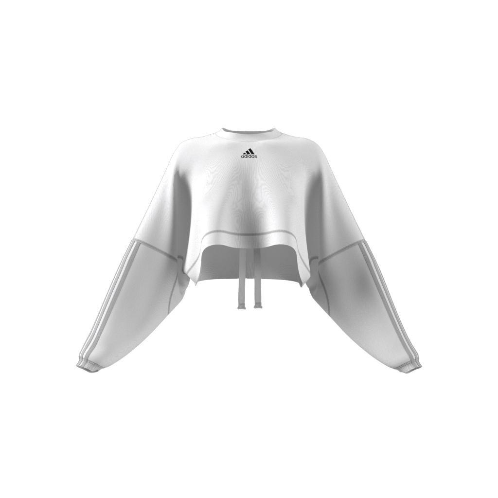 Dance Crop Versatile Sweatshirt, White, A901_ONE, large image number 12