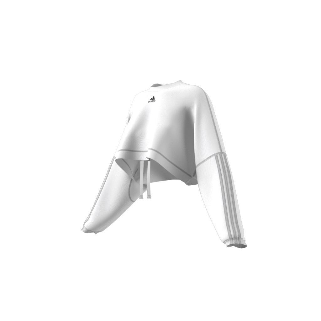 Dance Crop Versatile Sweatshirt, White, A901_ONE, large image number 13