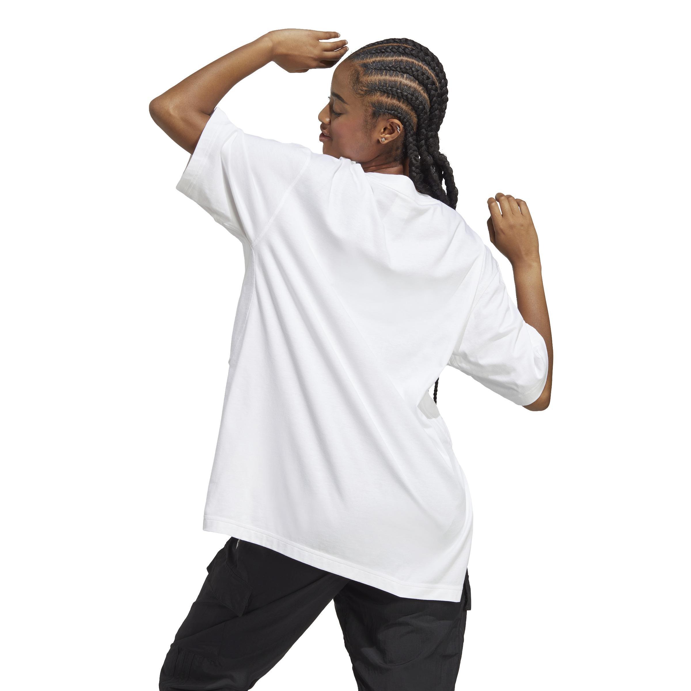 Dance Oversized T-Shirt, White, A901_ONE, large image number 3