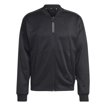 Men City Escape Aeroready Warming Track Top, Black, A901_ONE, large image number 2