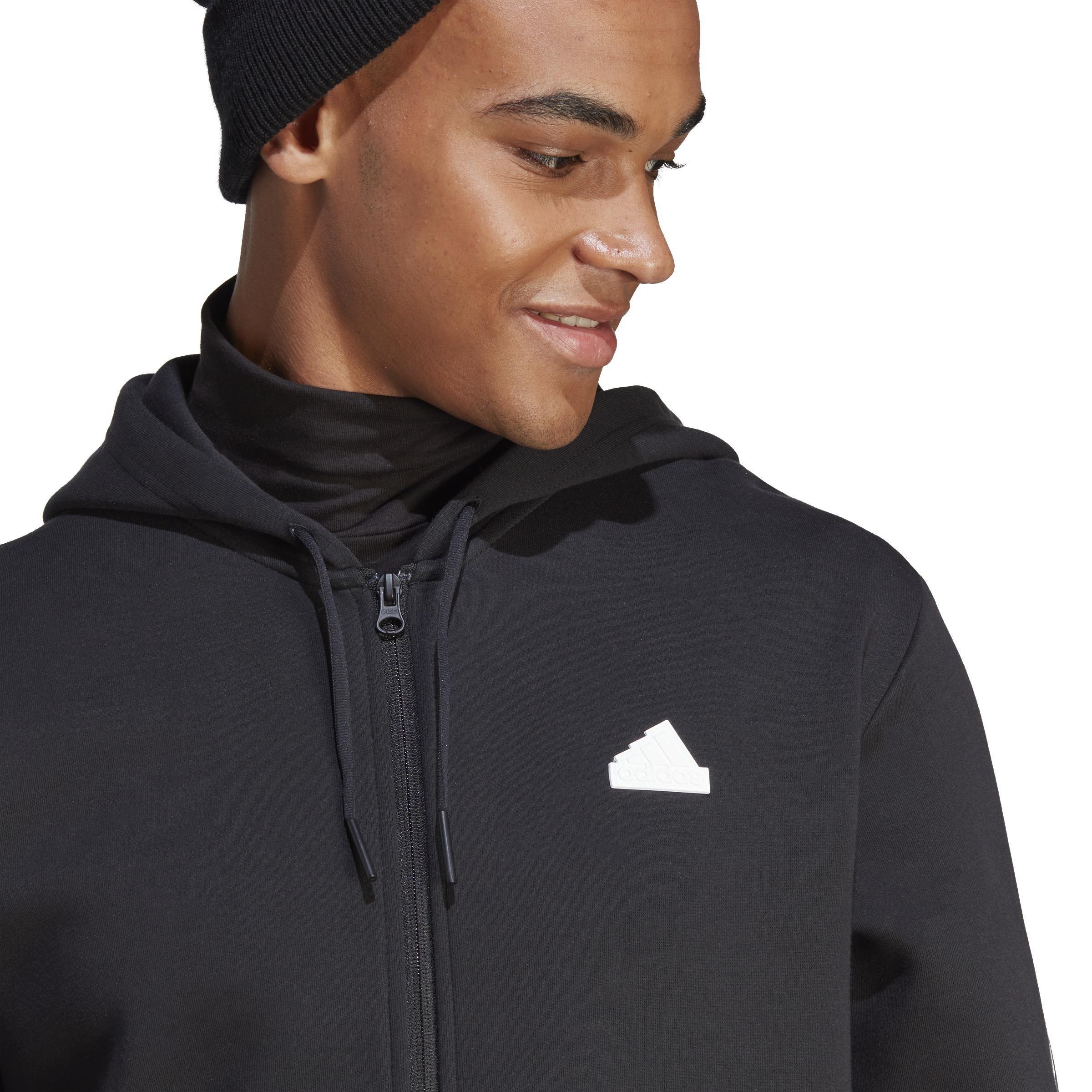 Future Icons 3-Stripes Full-Zip Hoodie, Black, A901_ONE, large image number 4