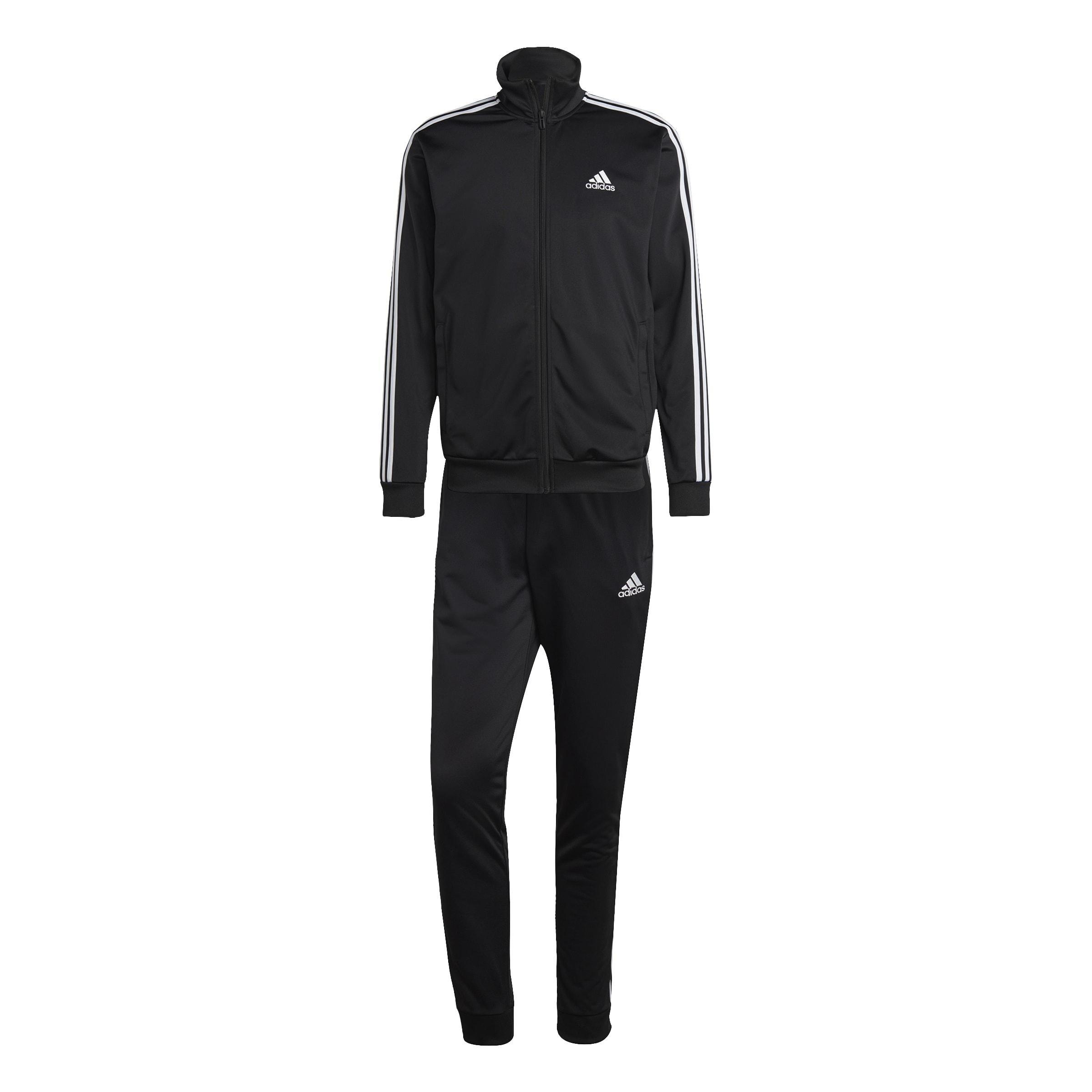 Basic 3-Stripes Tricot Tracksuit, Black