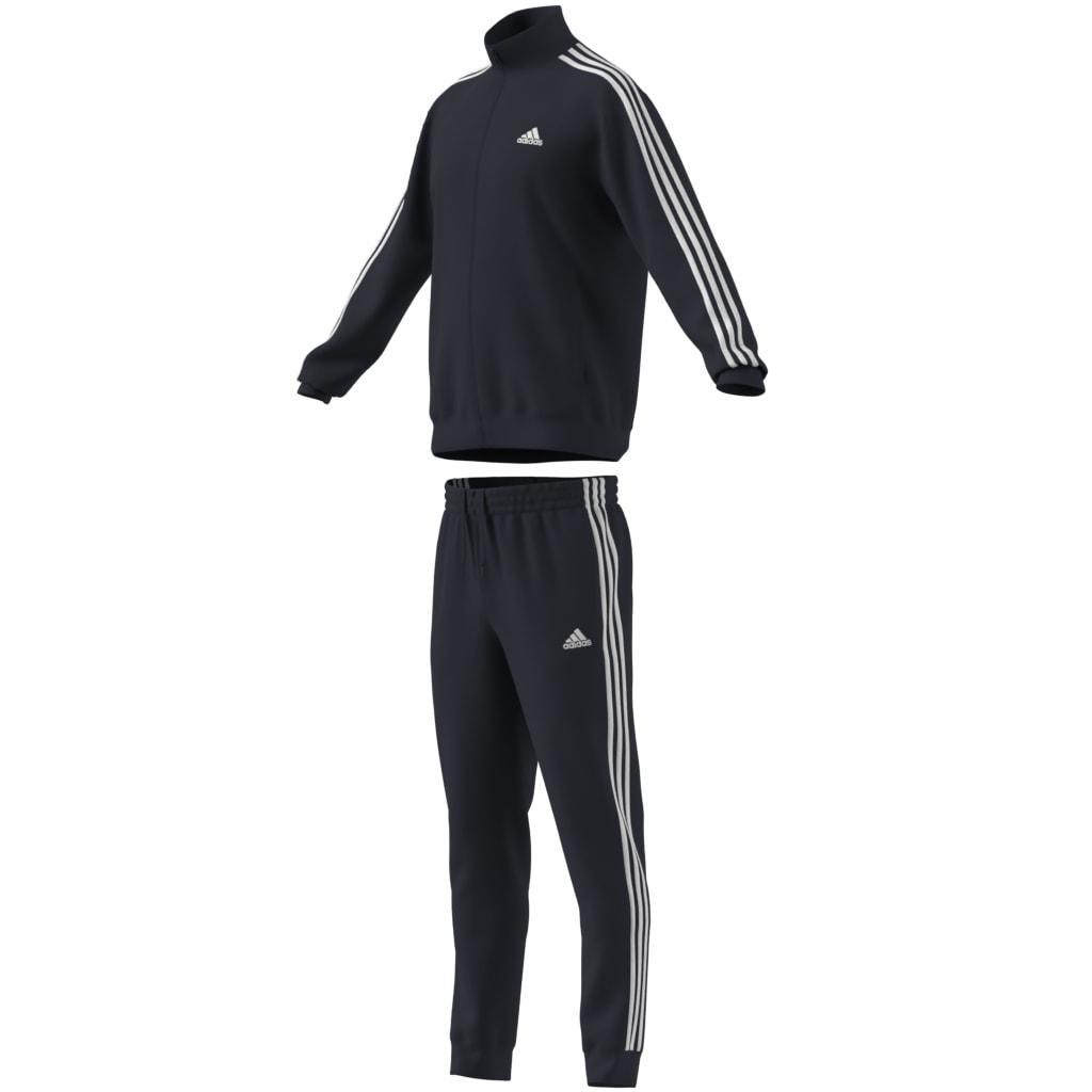 Basic 3-Stripes Tricot Tracksuit, Black, A901_ONE, large image number 7