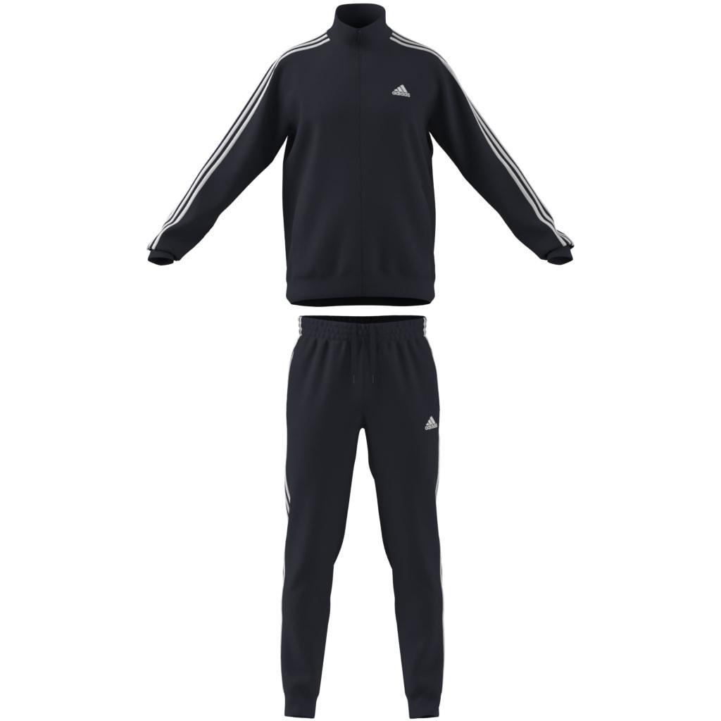 Basic 3-Stripes Tricot Tracksuit, Black, A901_ONE, large image number 9