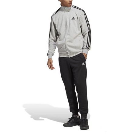 Men Basic 3-Stripes French Terry Tracksuit, Grey, A901_ONE, large image number 0