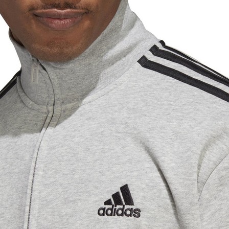 Men Basic 3-Stripes French Terry Tracksuit, Grey, A901_ONE, large image number 4