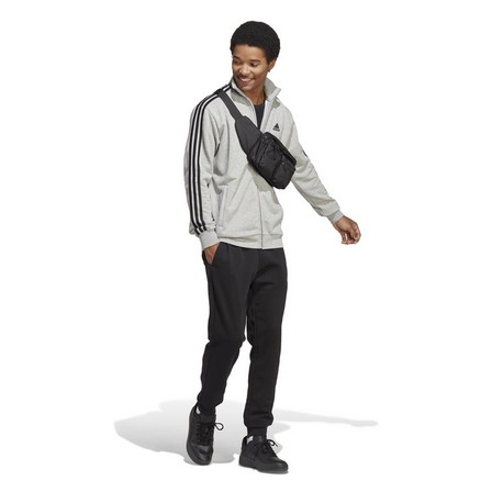 Men Basic 3-Stripes French Terry Tracksuit, Grey, A901_ONE, large image number 10