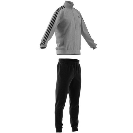 Men Basic 3-Stripes French Terry Tracksuit, Grey, A901_ONE, large image number 12