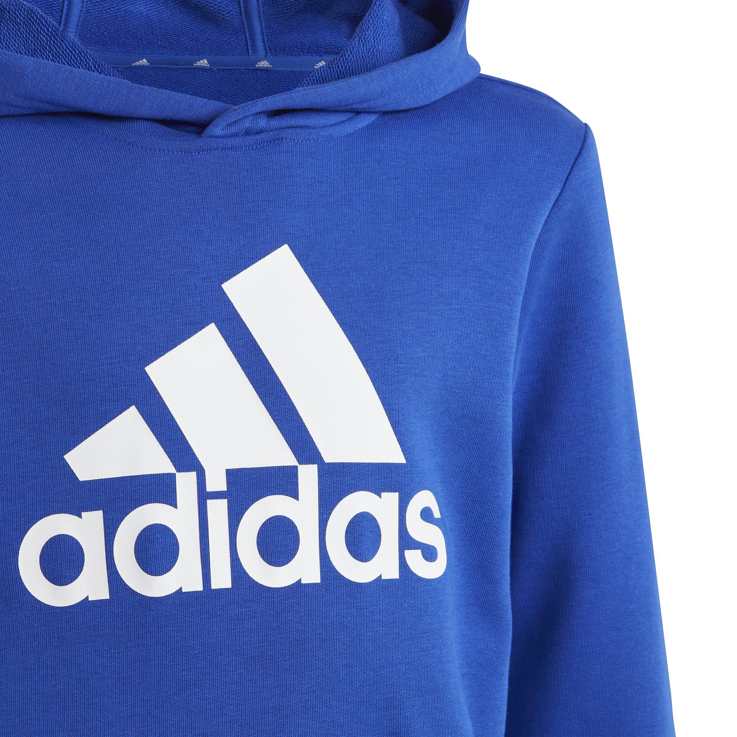 Kids Unisex Big Logo Essentials Cotton Hoodie, Blue, , large image number 5