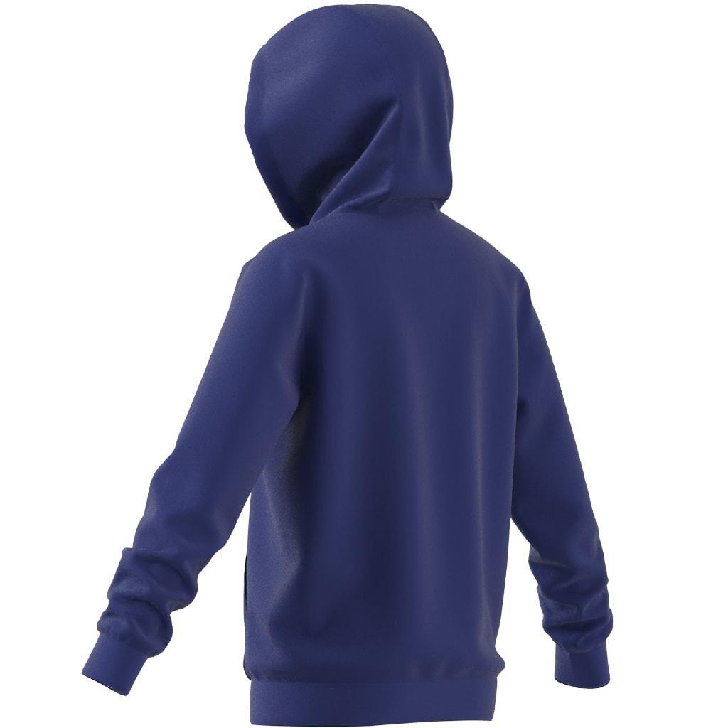 Kids Unisex Big Logo Essentials Cotton Hoodie, Blue, , large image number 6