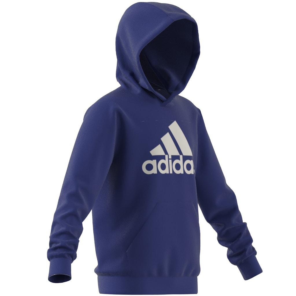 Kids Unisex Big Logo Essentials Cotton Hoodie, Blue, , large image number 7