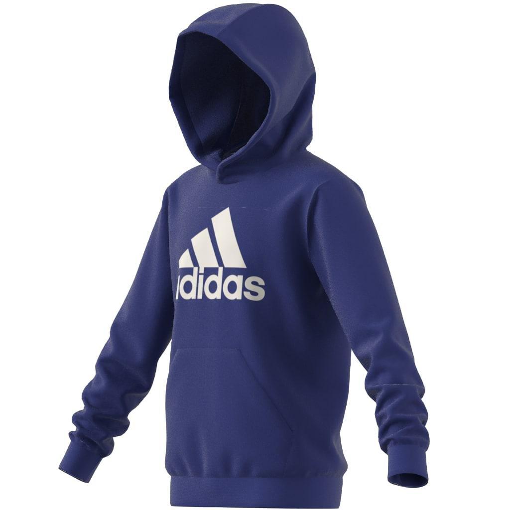 Kids Unisex Big Logo Essentials Cotton Hoodie, Blue, , large image number 8
