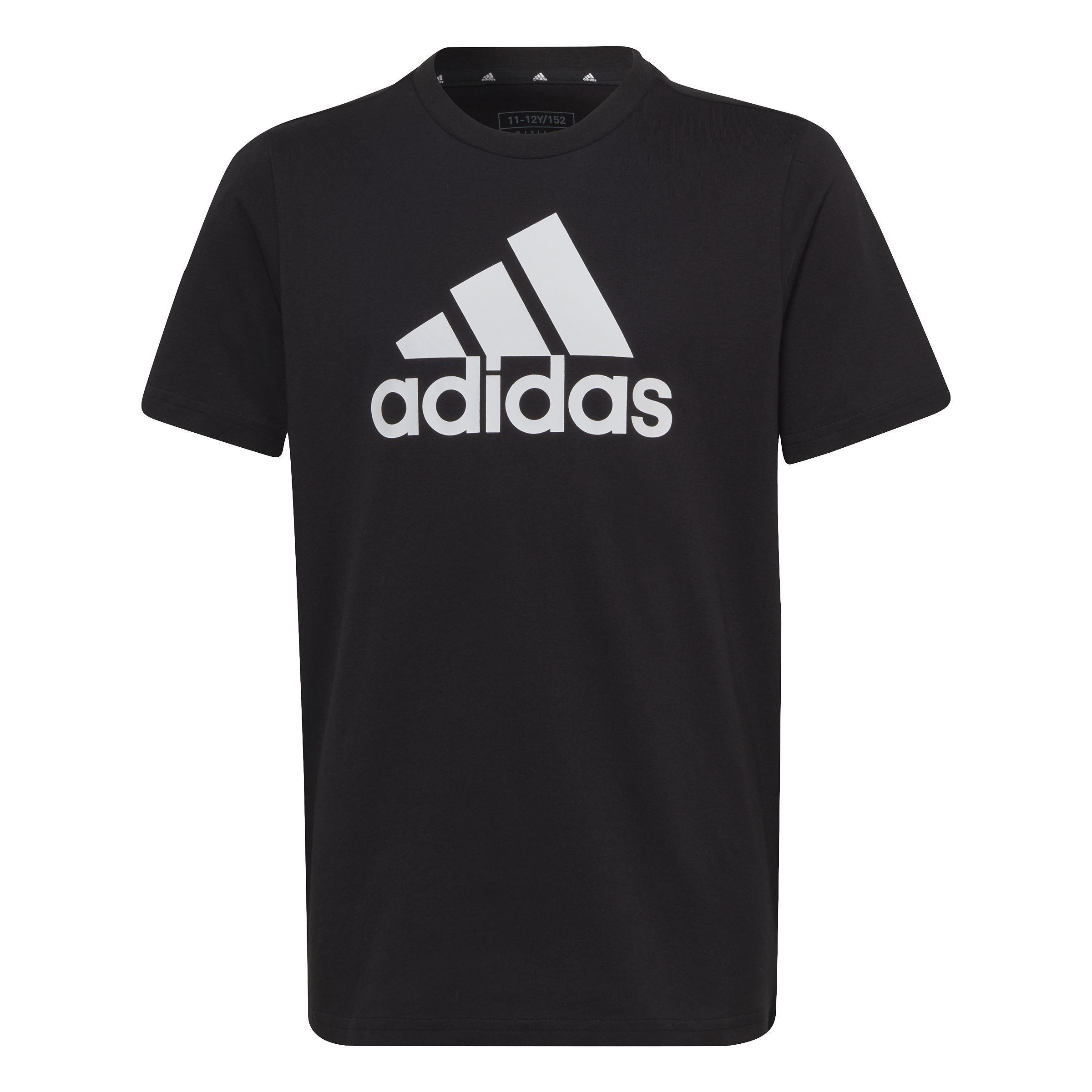 Kids Unisex Essentials Big Logo Cotton T-Shirt, Black, , large image number 0