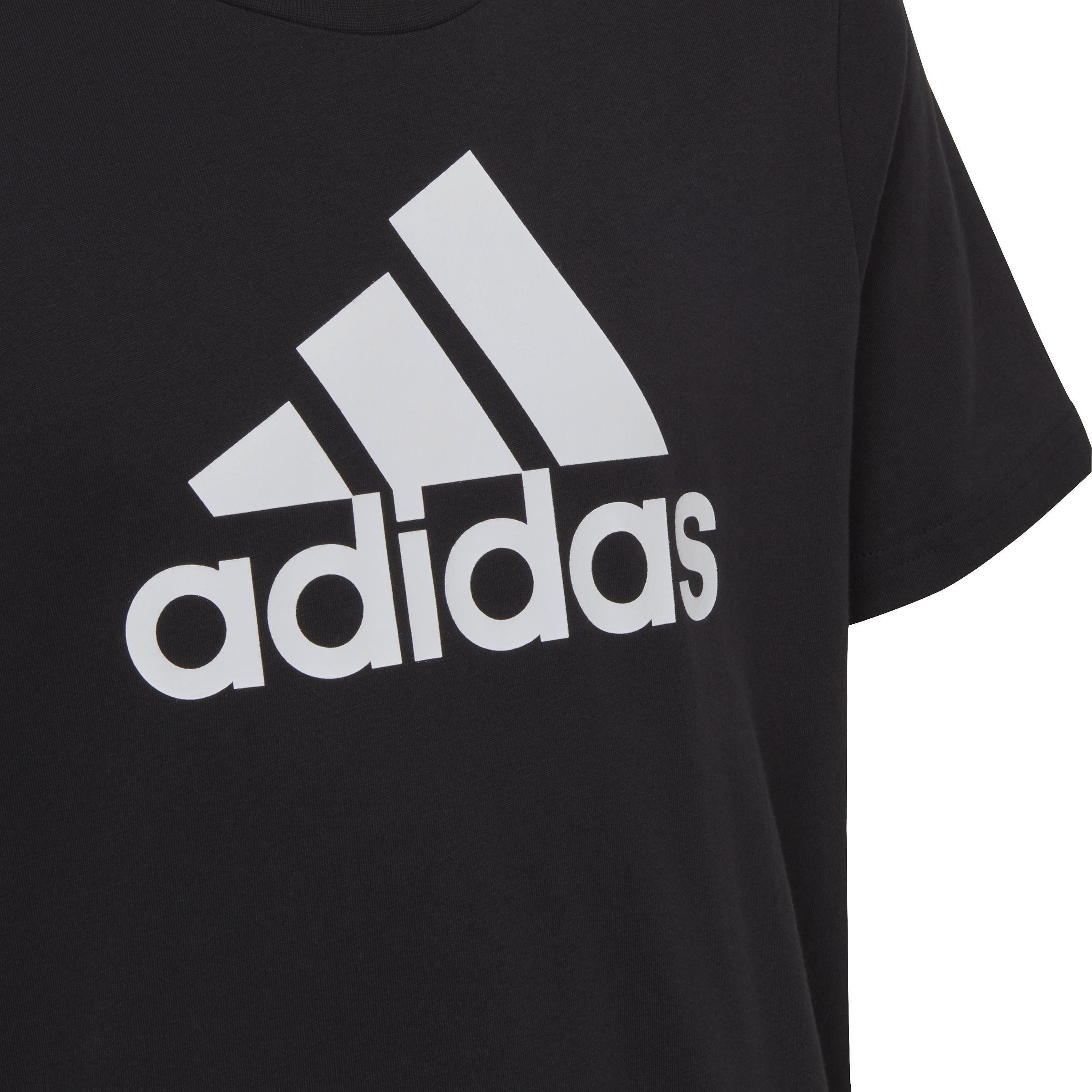 Kids Unisex Essentials Big Logo Cotton T-Shirt, Black, , large image number 6