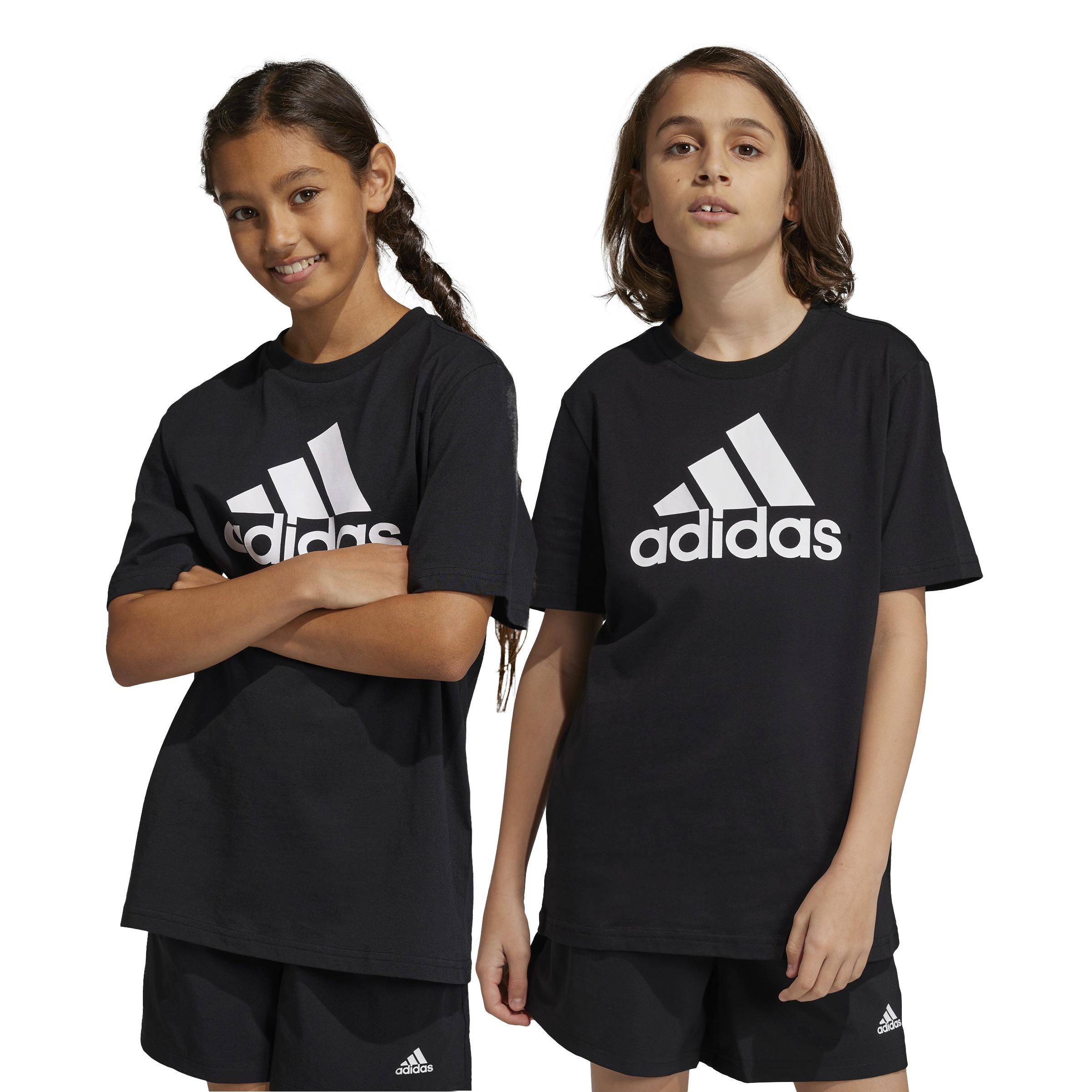 Kids Unisex Essentials Big Logo Cotton T-Shirt, Black, , large image number 9
