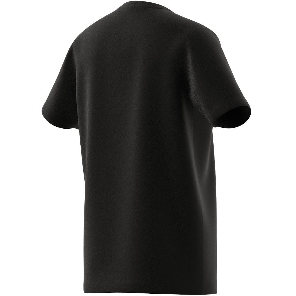 Kids Unisex Essentials Big Logo Cotton T-Shirt, Black, , large image number 10