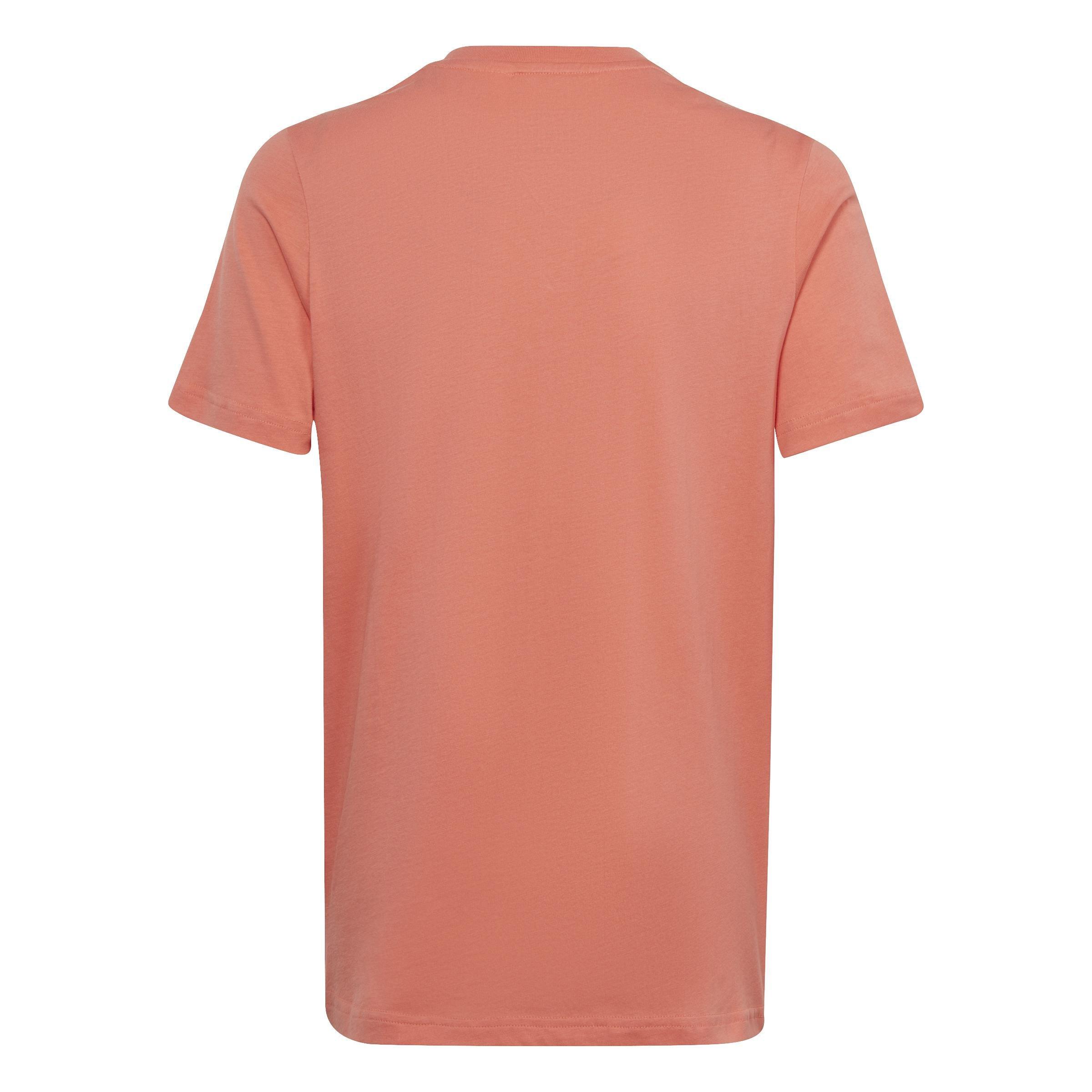 Unisex Kids Essentials Big Logo Cotton T-Shirt, Orange, , large image number 1