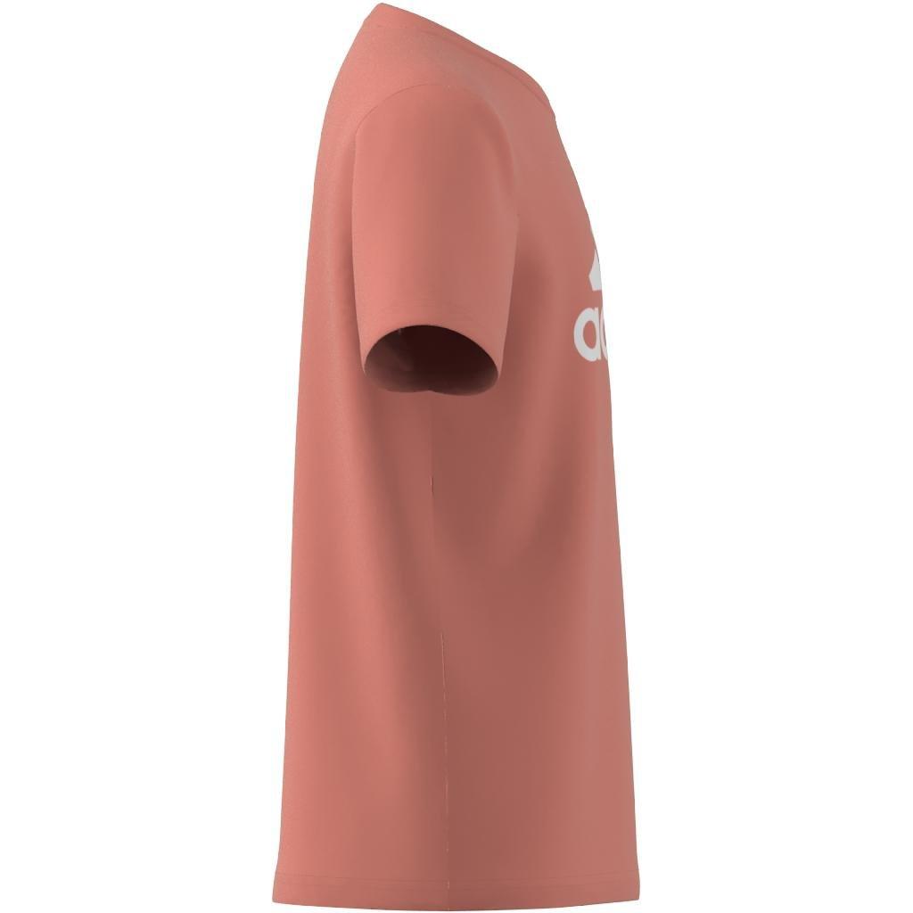 Unisex Kids Essentials Big Logo Cotton T-Shirt, Orange, , large image number 7