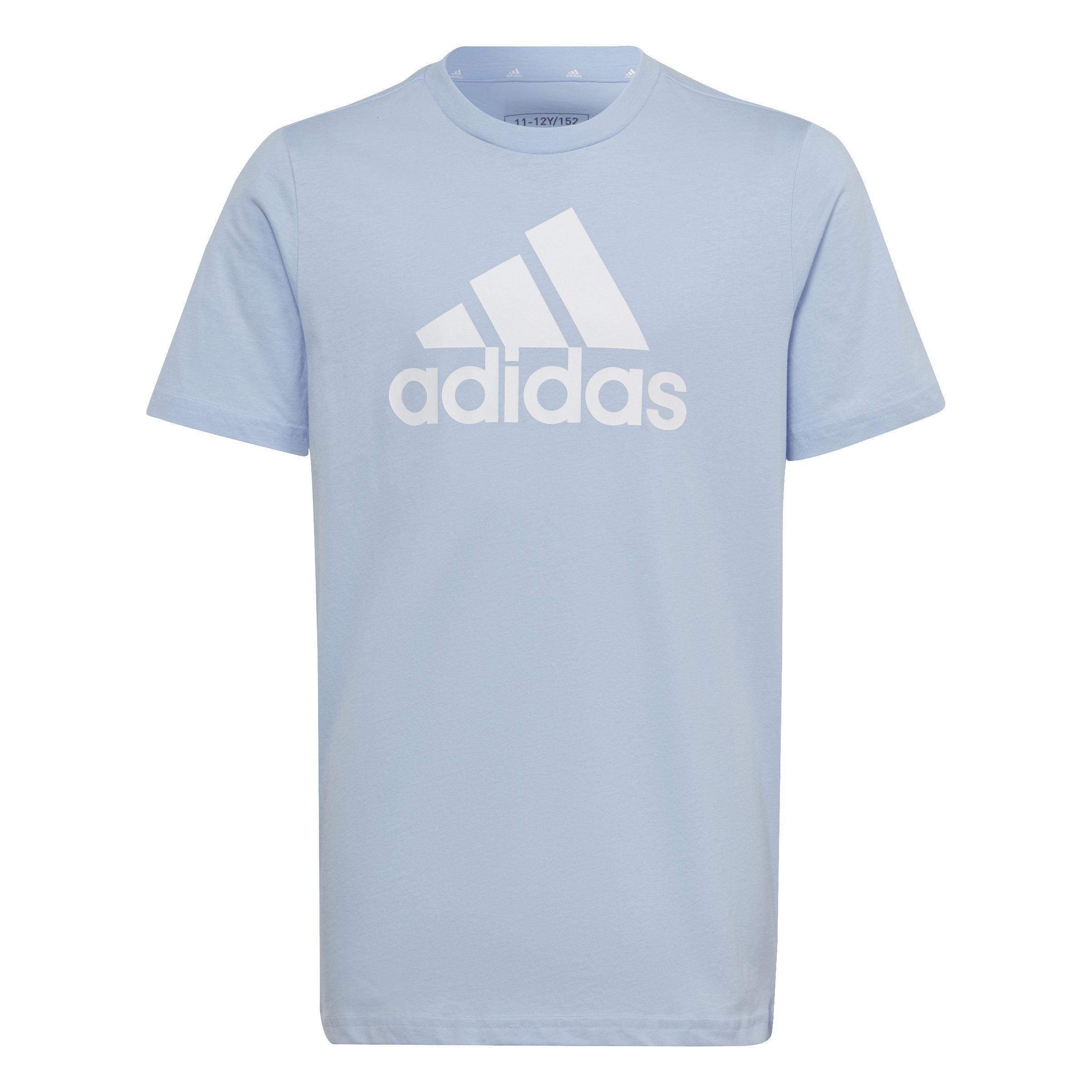 Unisex Kids Essentials Big Logo Cotton T-Shirt, Blue, , large image number 0