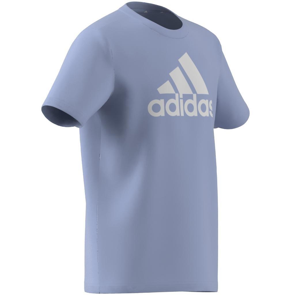 Unisex Kids Essentials Big Logo Cotton T-Shirt, Blue, , large image number 5