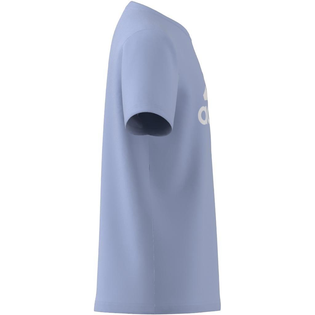Unisex Kids Essentials Big Logo Cotton T-Shirt, Blue, , large image number 6