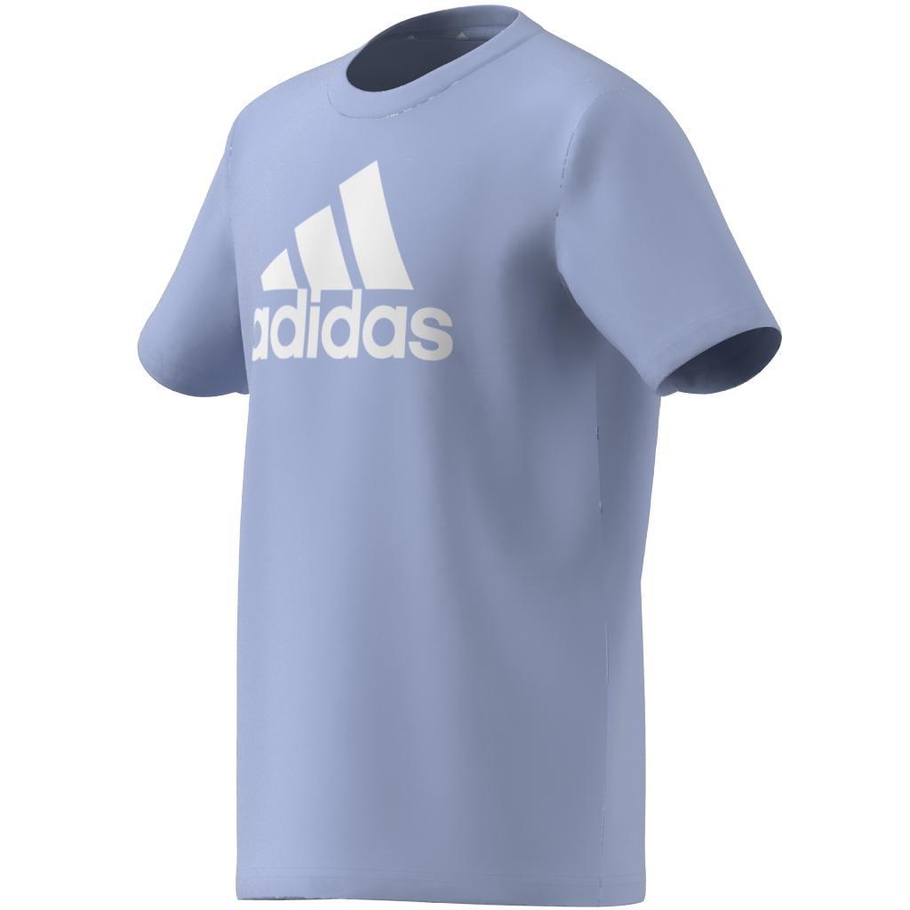 Unisex Kids Essentials Big Logo Cotton T-Shirt, Blue, , large image number 8