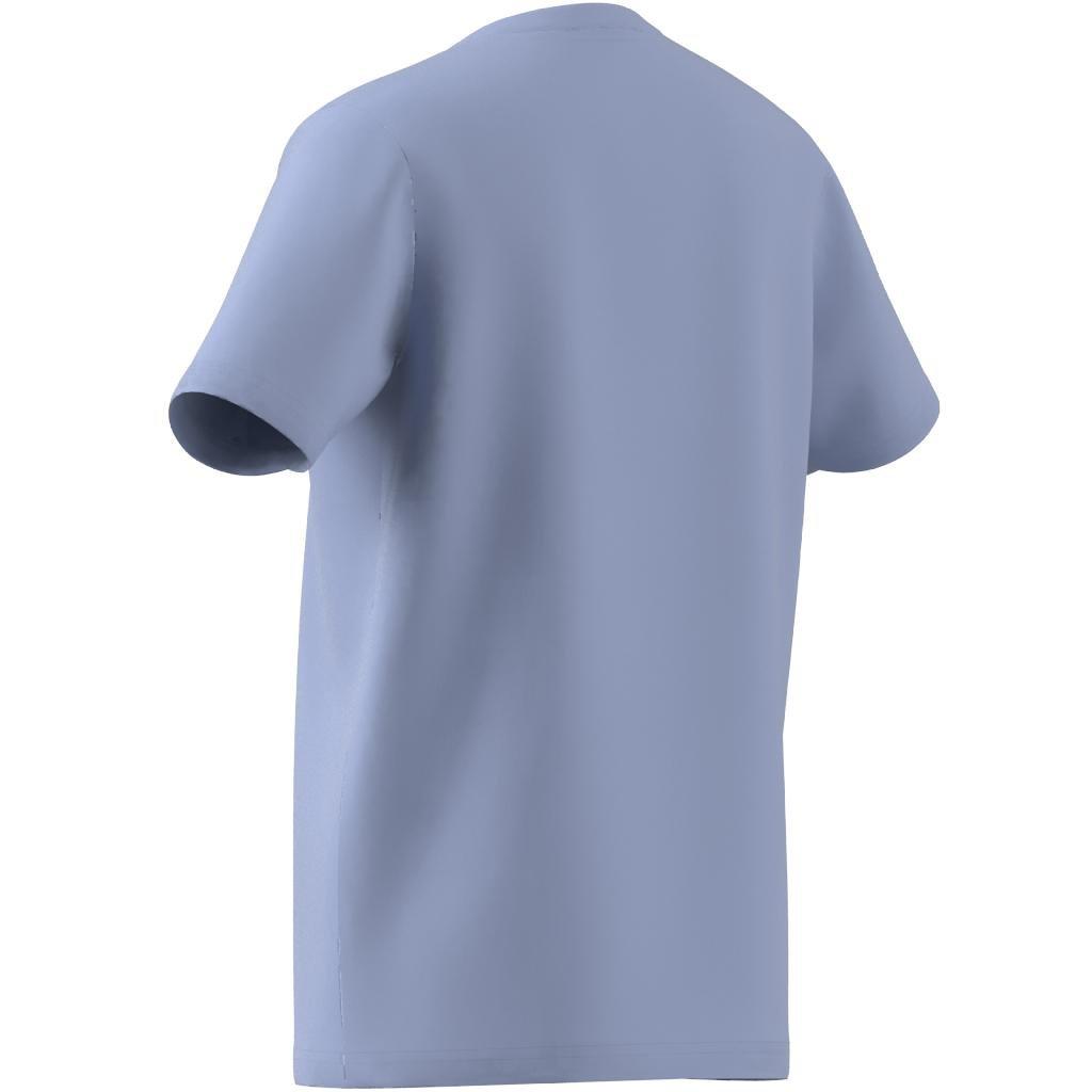 Unisex Kids Essentials Big Logo Cotton T-Shirt, Blue, , large image number 9