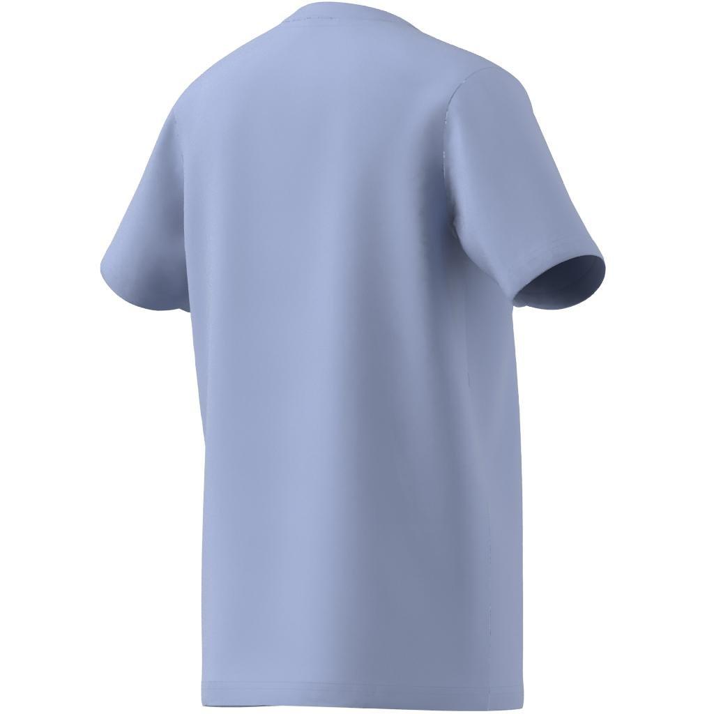 Unisex Kids Essentials Big Logo Cotton T-Shirt, Blue, , large image number 10