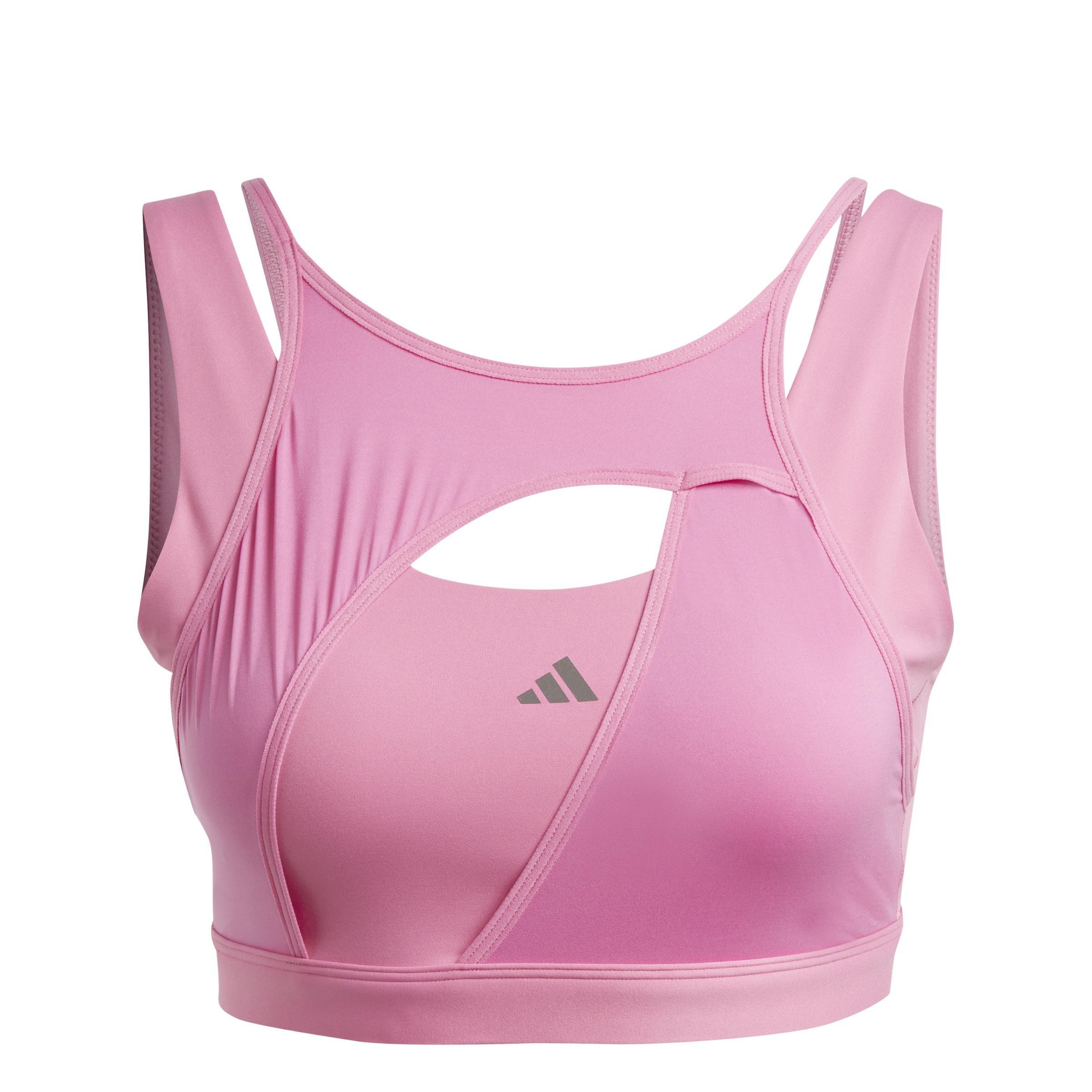 Powerimpact Luxe Medium-Support Bra, Pink, A901_ONE, large image number 1