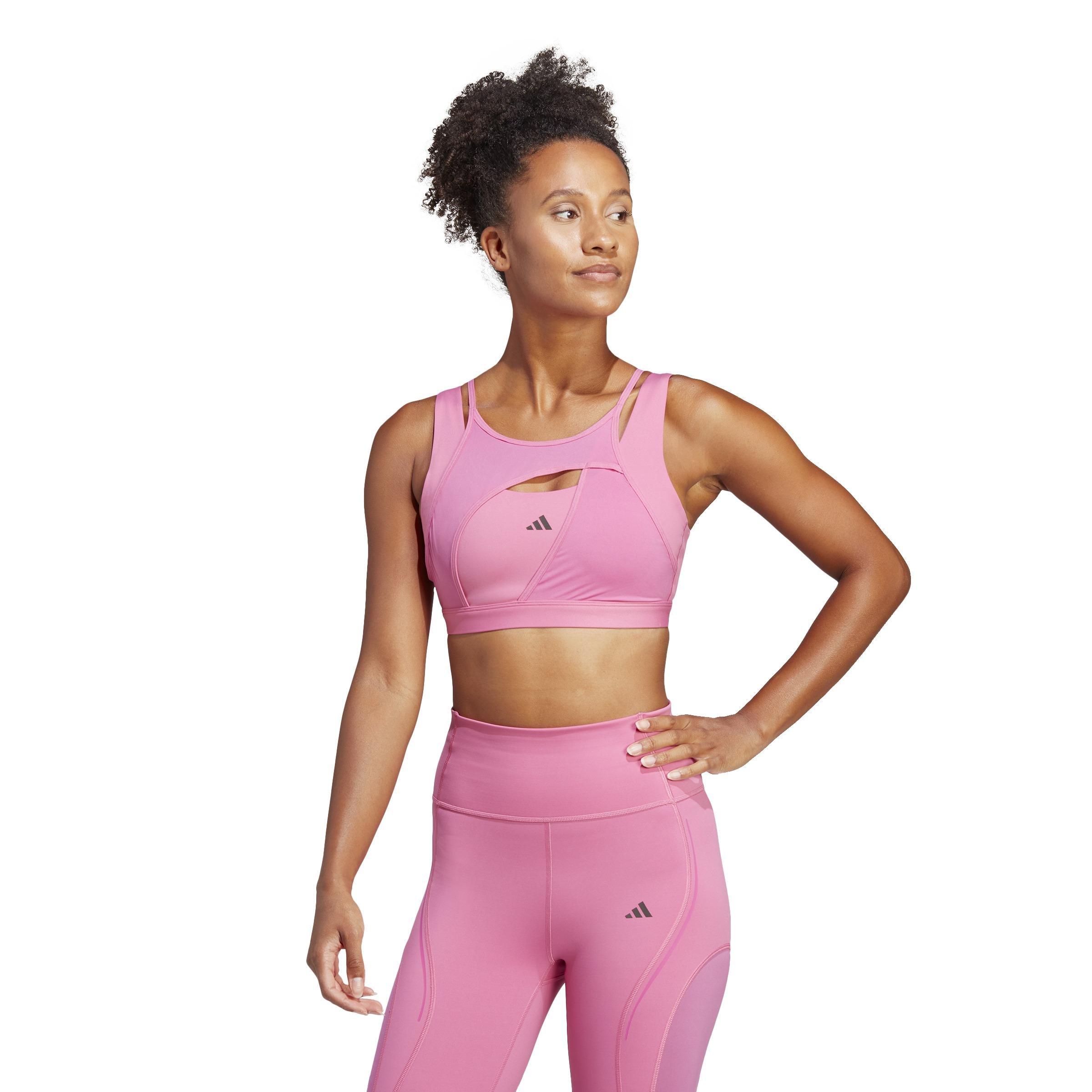 Powerimpact Luxe Medium-Support Bra, Pink, A901_ONE, large image number 8