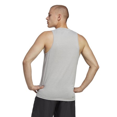 Men Train Essentials Feelready Training Tank Top, Grey, A901_ONE, large image number 3