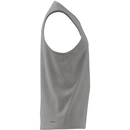 Men Train Essentials Feelready Training Tank Top, Grey, A901_ONE, large image number 7
