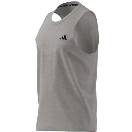 Men Train Essentials Feelready Training Tank Top, Grey, A901_ONE, large image number 8