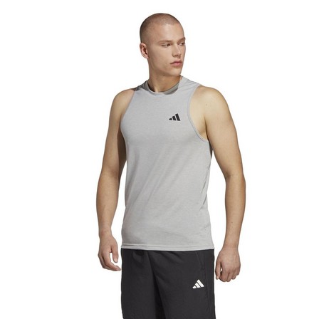 Men Train Essentials Feelready Training Tank Top, Grey, A901_ONE, large image number 11