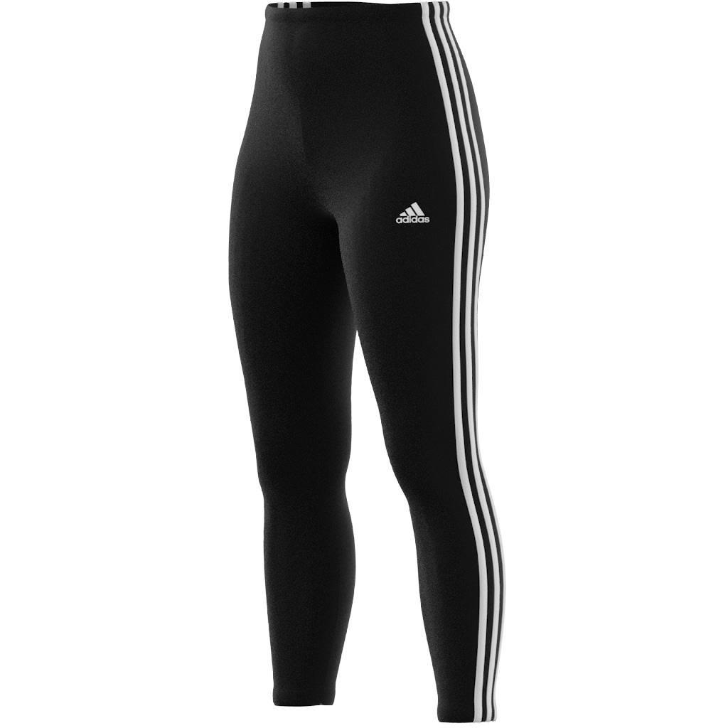 Essentials 3-Stripes High-Waisted Single Jersey Leggings, Black, A901_ONE, large image number 2