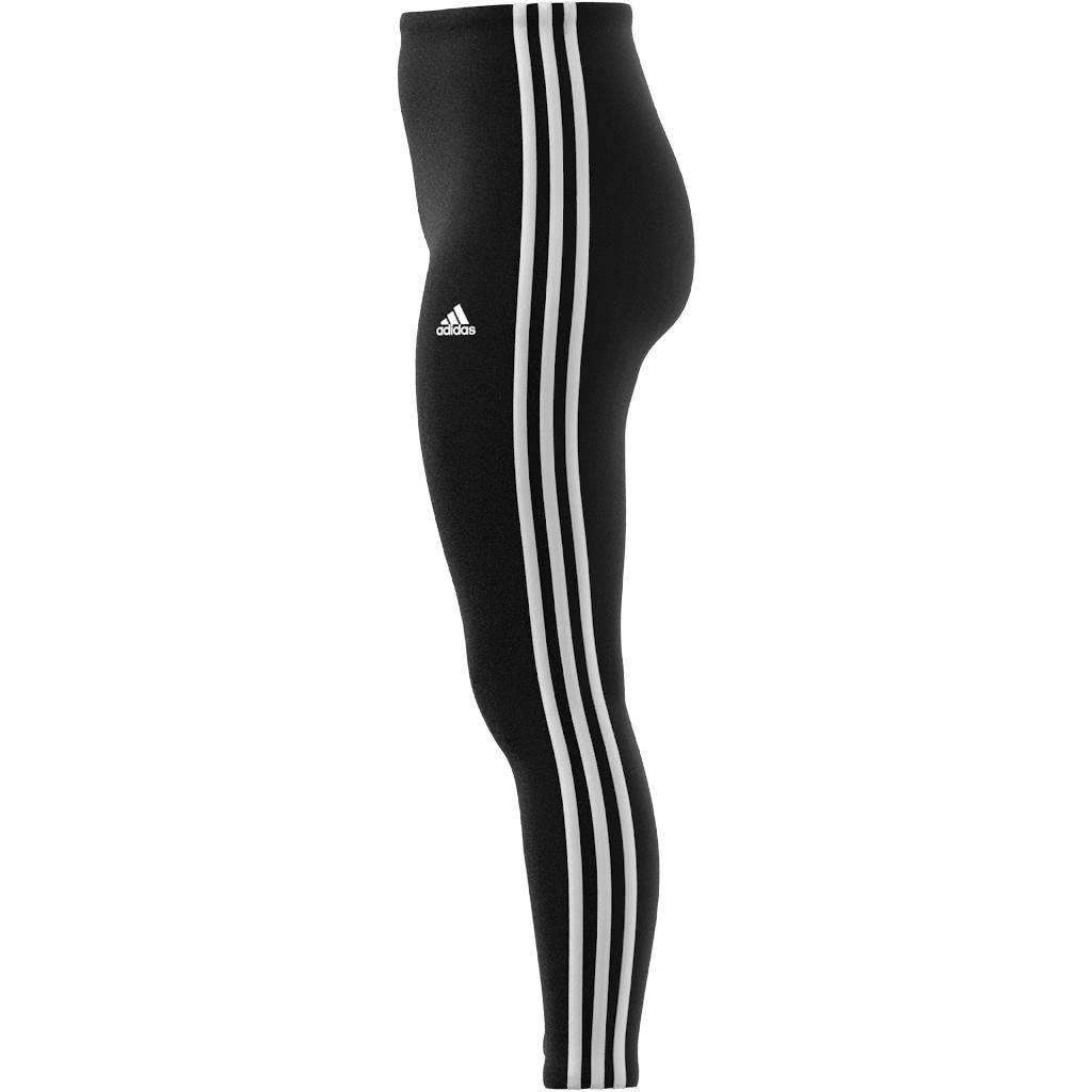 Essentials 3-Stripes High-Waisted Single Jersey Leggings, Black, A901_ONE, large image number 4