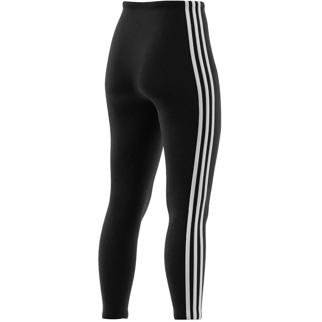 Essentials 3-Stripes High-Waisted Single Jersey Leggings, Black, A901_ONE, large image number 6