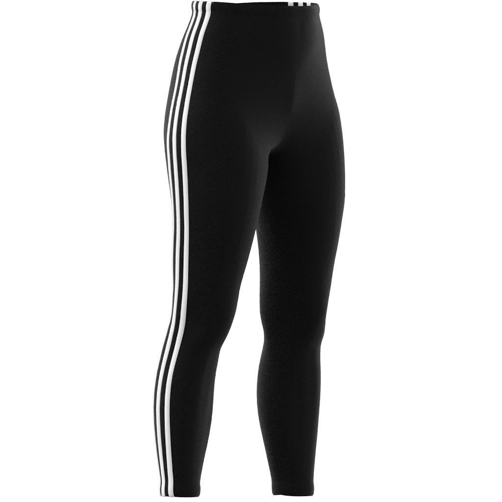 Essentials 3-Stripes High-Waisted Single Jersey Leggings, Black, A901_ONE, large image number 8