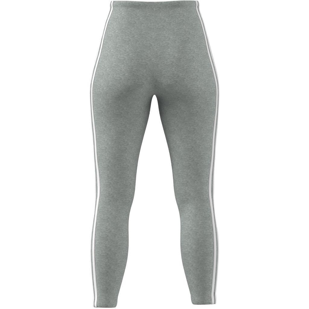 Essentials 3-Stripes High-Waisted Single Jersey Leggings, Grey, A901_ONE, large image number 4